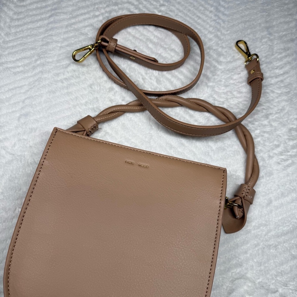 Pixie Mood Vegan Leather Crossbody Bag – Taupe/Nude - Picture 2 of 5